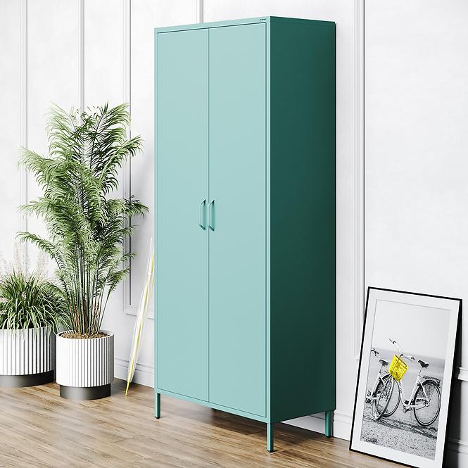 Schrank aus Metall Flavio Modern Sea Green