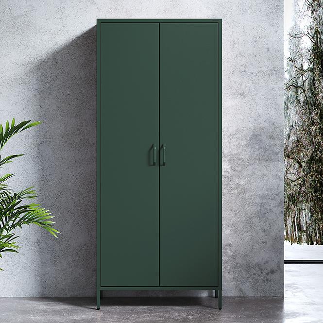 Schrank aus Metall Flavio Modern Bottle Green