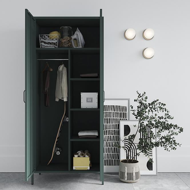 Schrank aus Metall Flavio Modern Bottle Green