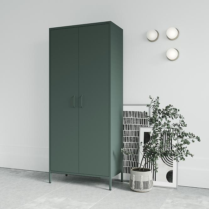 Schrank aus Metall Flavio Modern Bottle Green