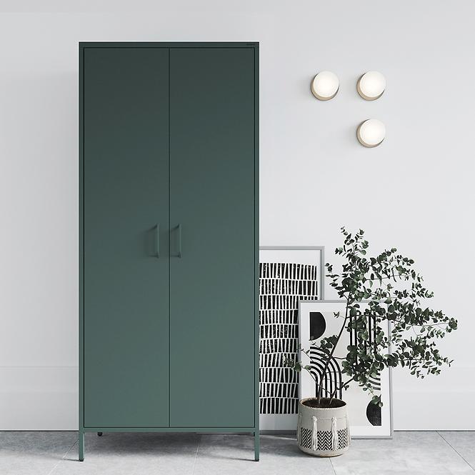 Schrank aus Metall Flavio Modern Bottle Green