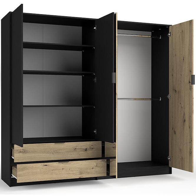 Schrank Upsala 4D2S 12IIB Graphit/Artisan