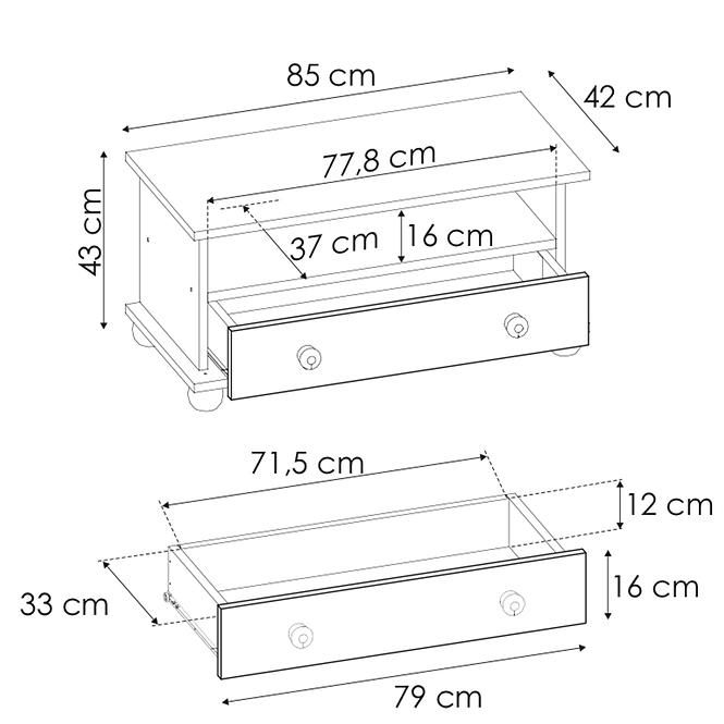 Kommode Kiefer RTV 85001 85x43x42