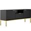 TV Tisch 135 Austin Schwarz/Gold