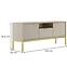 TV Tisch 135 Austin Kaschmir/Gold,2