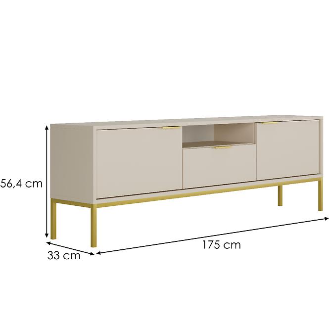 TV Tisch 175 Austin Kaschmir/Gold