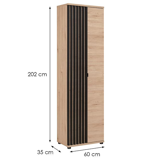 Schrank Pedro HJZ PD TYP A hickory jackson/schwarz