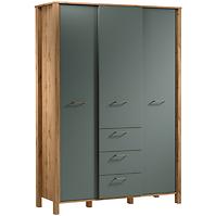 Schrank Indygo S3D3S eiche wotan-green