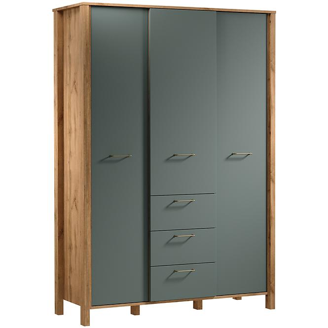 Schrank Indygo S3D3S eiche wotan-green