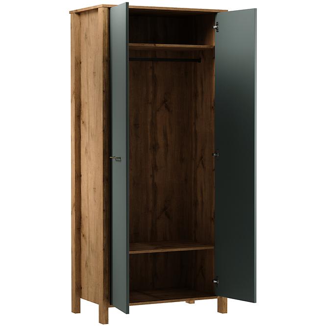 Schrank Indygo S2D eiche wotan-green