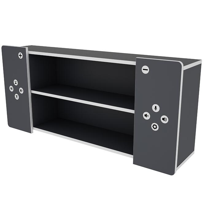 Regal Matrix Shelf II Graphit/Weiß