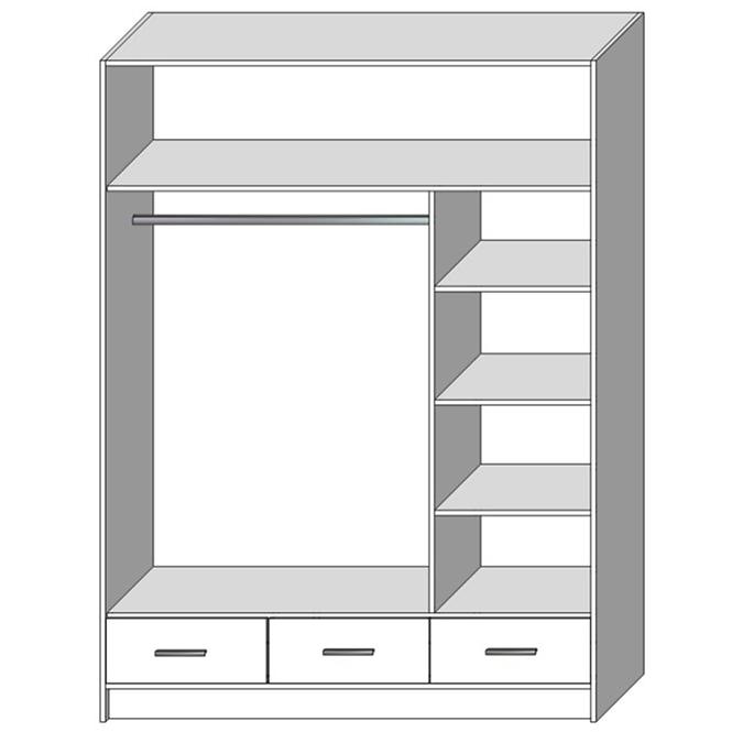 Schrank Sophie 150 Weiß