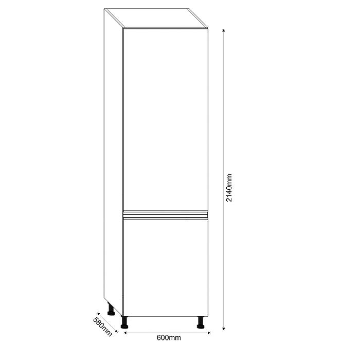 Küchenschrank Industry D60  Schwarz/Artisan