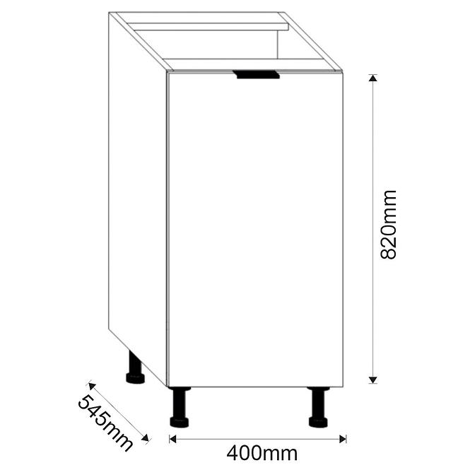 Küchenschrank LOFT II D40 Graphit