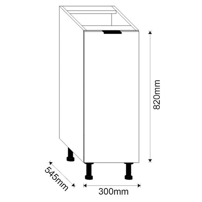 Küchenschrank LOFT II D30 Graphit