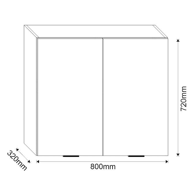 Küchenschrank Loft II G80 Graphit