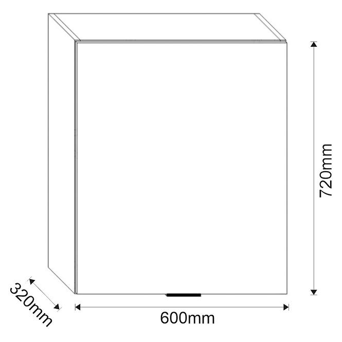 Küchenschrank Loft II G60 Graphit