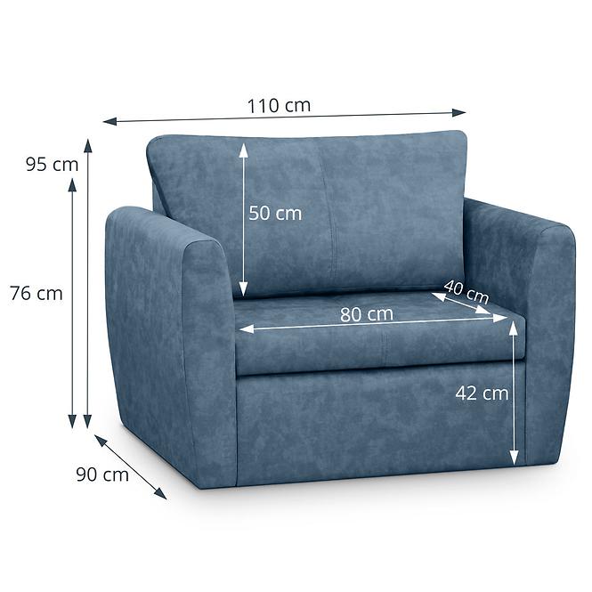 Sofa Bella Lux 80 Terra 73