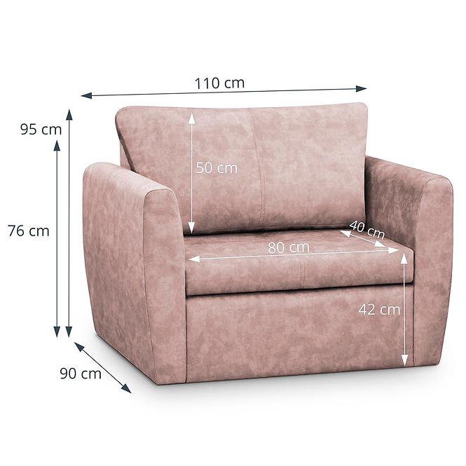 Sofa Bella Lux 80 Terra 61