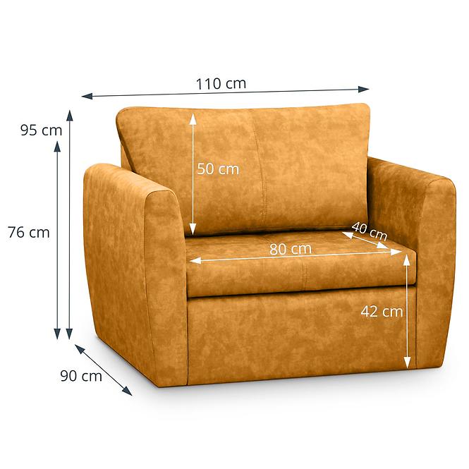 Sofa Bella Lux 80 Terra 48