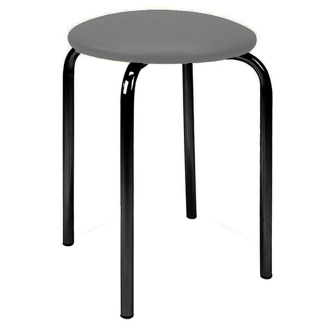 Hocker Pino Black/Grau