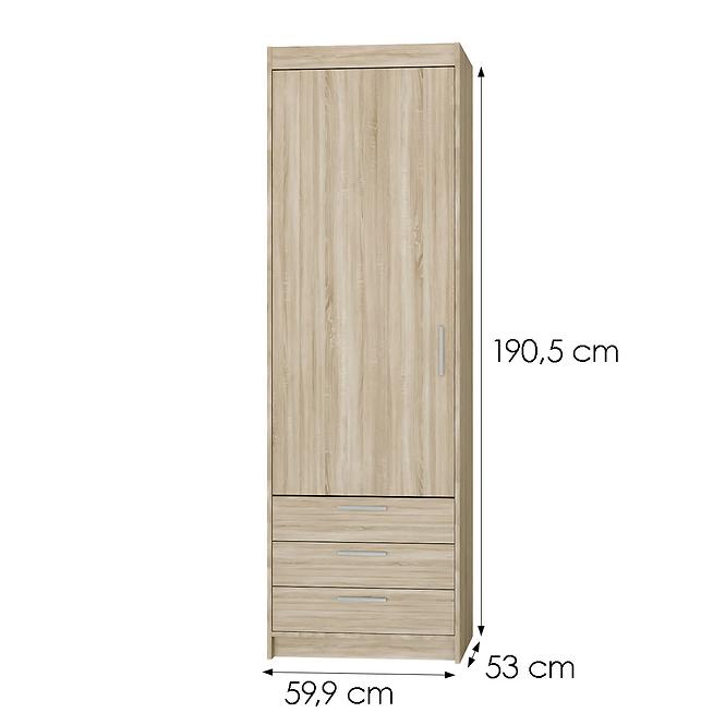 Schrank Elena 1D3S Eiche Sonoma