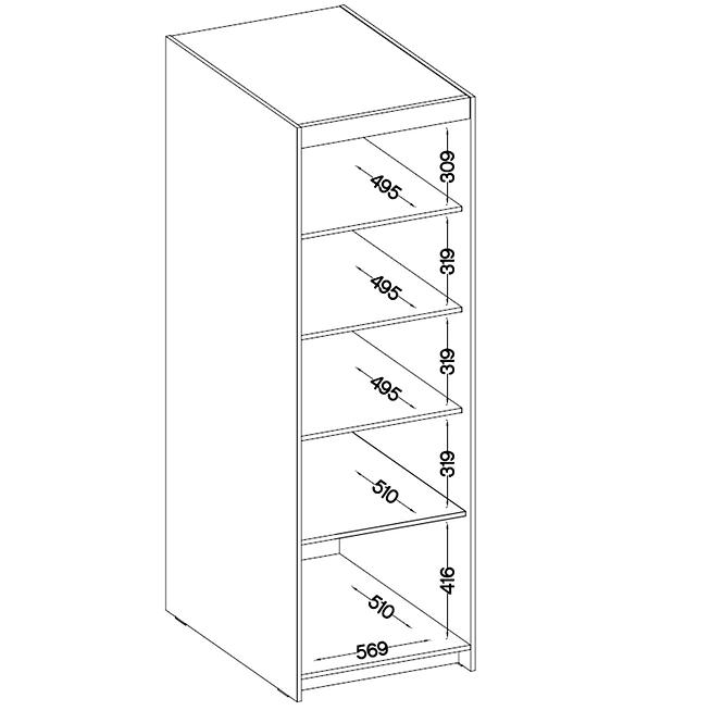 Schrank Elena 1D3S Eiche Sonoma