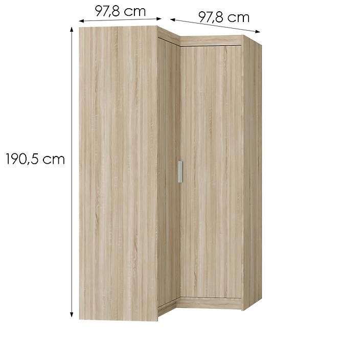 Schrank Elena 2D Ecke Eiche Sonoma