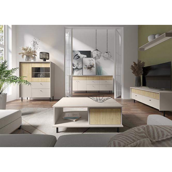 Kommode Malta MA2 3D2S Beige/Eiche