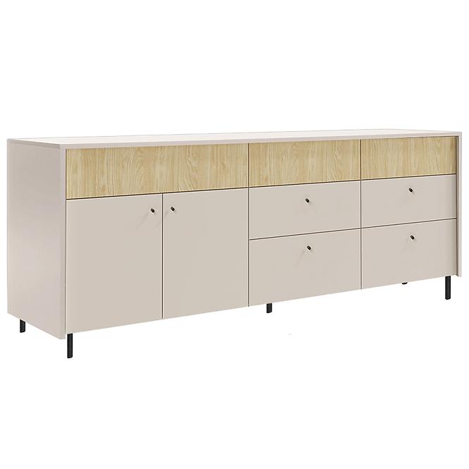 Kommode Malta MA5 2D4S Beige/Eiche