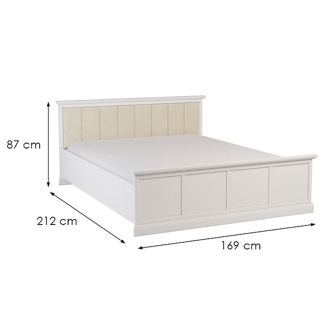 Bett Lucca L160S Weiß Opal