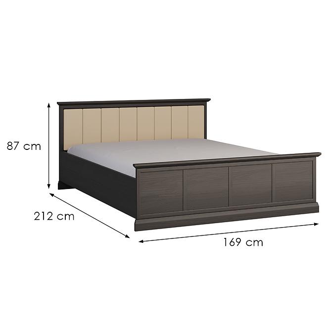 Bett Lucca L160S Schwarzer Graphit