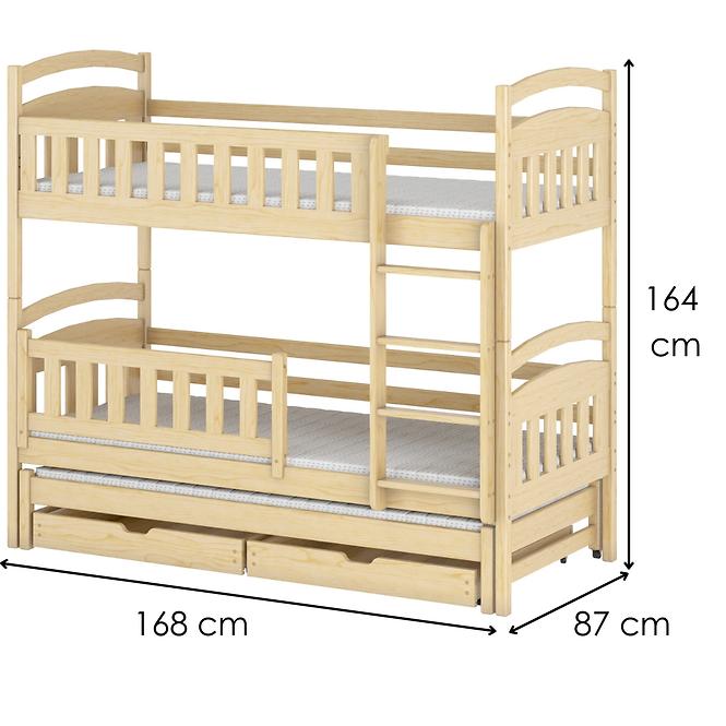 Bett Blanka 80x160 Pine