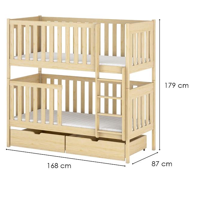 Bett Dawid 80x160 Pine