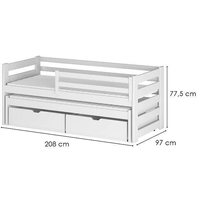 Bett Senso 90x200 White