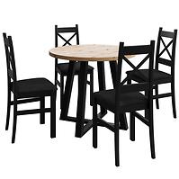 Esszimmer set Jasal  artisan/schwarz