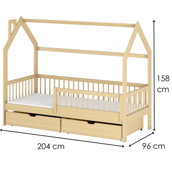 Cottage-Bett Oskar 90x200 Pine