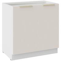 Küchenschrank Nicea 80D 2F BB Sandbeige