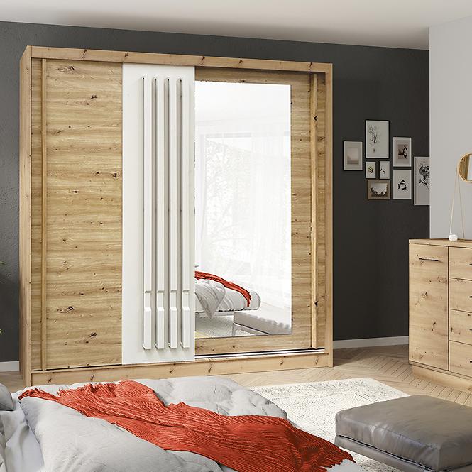 Schrank Avantgarde AV-6-200 Artisan/Lamellen Kaschmir