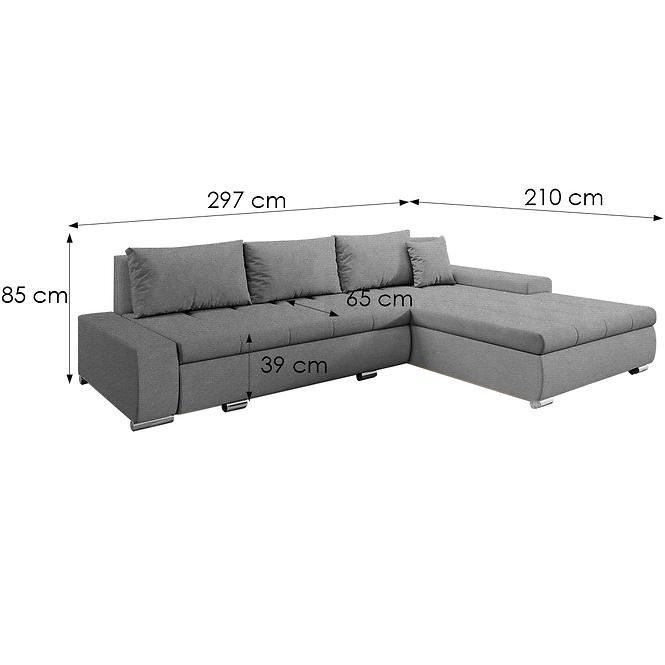 Ecksofa Toscania Crown 18 universal