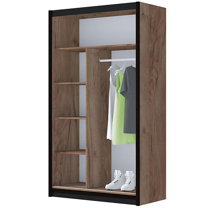 Schrank Multi 120 Craft/Schwarz