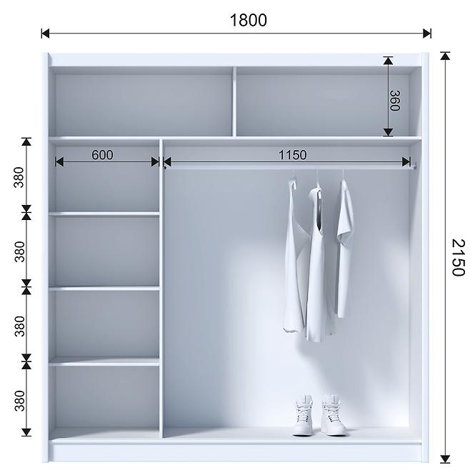 Schrank Madryt 180 Wotan