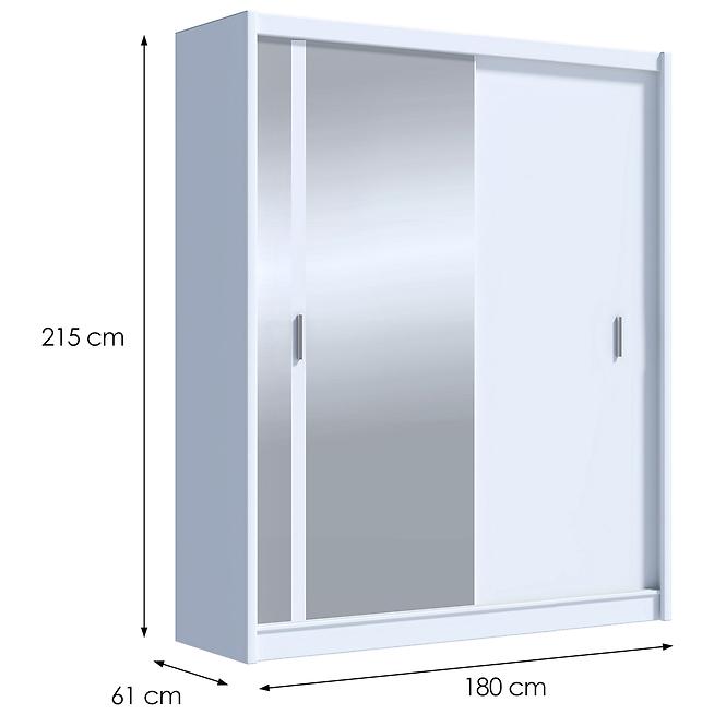 Schrank Solo 180 Weiß