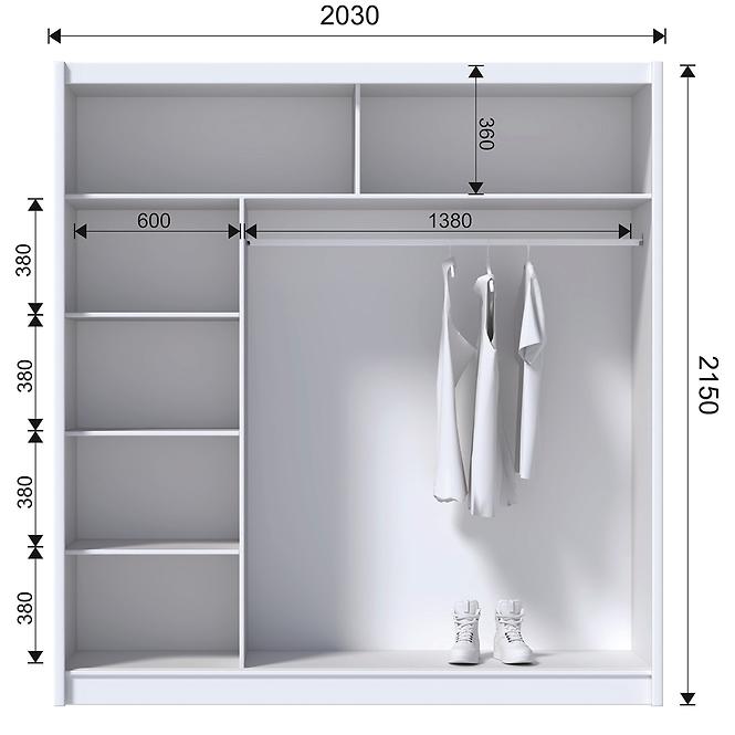 Schrank Solo 203 Weiß