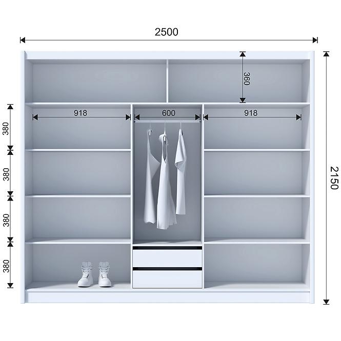 Schrank Solo 250 Weiß