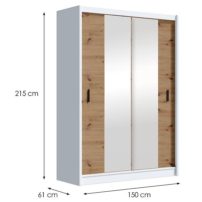 Schrank ART 150 Weiß/Artisan