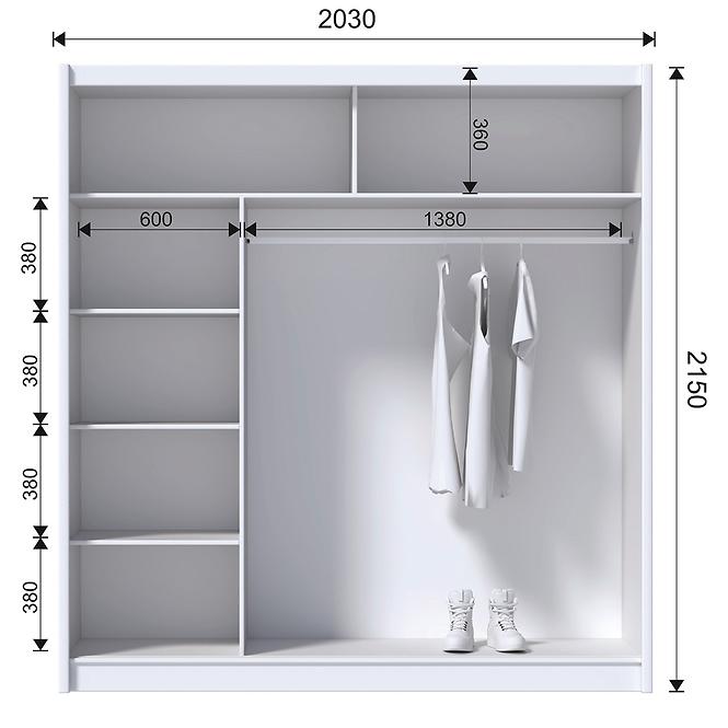 Schrank ART 203 Weiß/Artisan