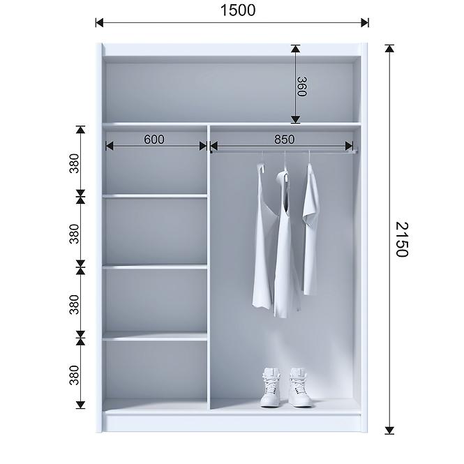 Schrank Craft 150 Eiche Craft