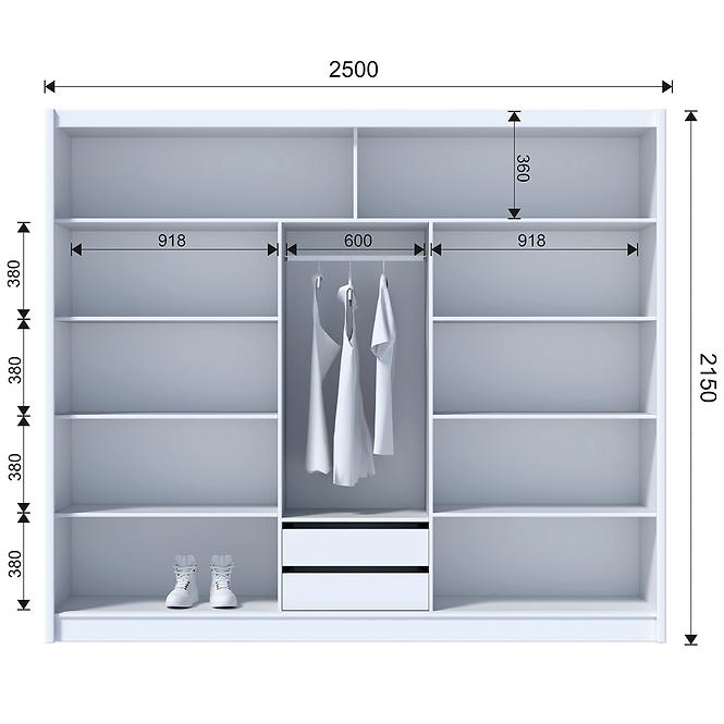 Schrank Craft 250 Eiche Craft