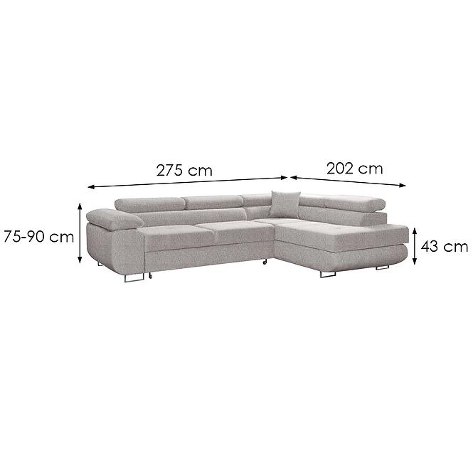 Ecksofa Lido Neve 13 rechts